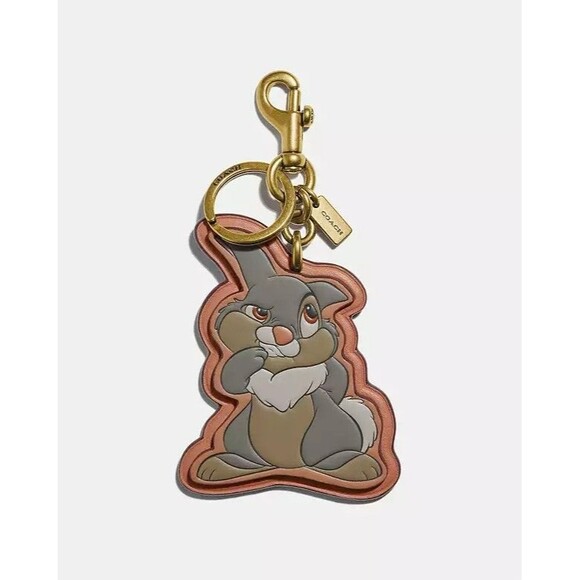 Coach Disney X Coach Bag Charm With Thumper Limited Edition- Rare Color Nwt - Picture 1 of 5